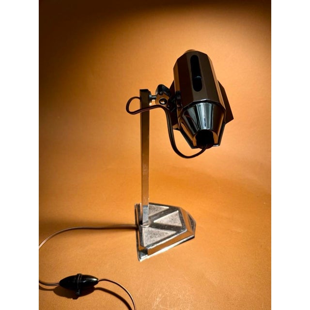 Modern Vintage Art Deco Table Lamp in Bronze, 1920s For Sale - Image 3 of 12