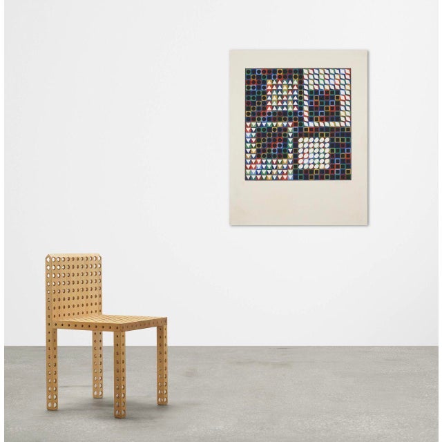 Black Victor Vasarely Screenprint in Color m.c.-2 1970 For Sale - Image 8 of 8