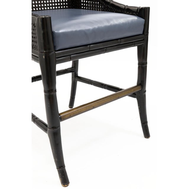 Late 20th Century Set of 5 Carolina Rustica Palecek China Bay Barstools For Sale - Image 5 of 9