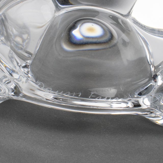 Daum France Crystal Turtle Paperweight Sculpture, circa 1970 For Sale - Image 9 of 10