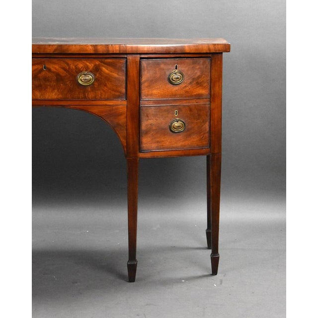 Brown George III Mahogany Desk, 1800s For Sale - Image 8 of 12