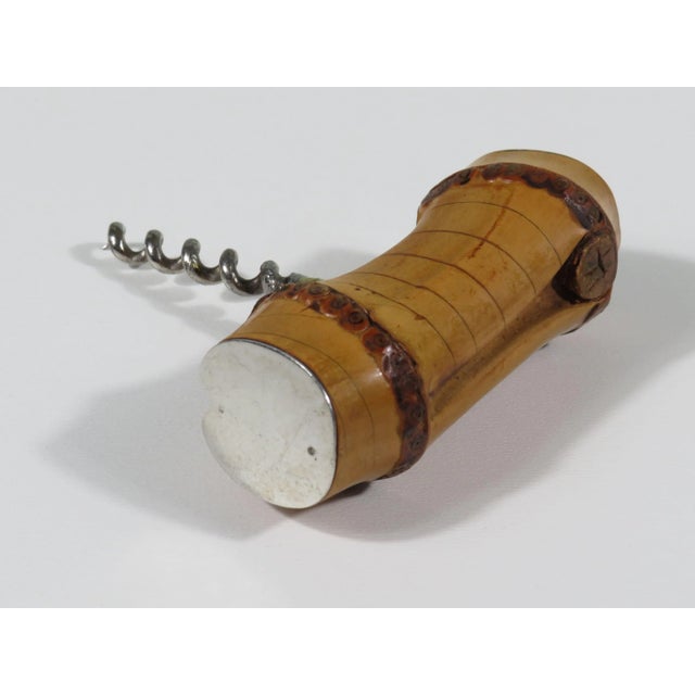 Mid-Century Modern Mid-Century Corkscrew in Bamboo Finished with Silver., 1960s For Sale - Image 3 of 8