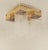 19th Century Art Nouveau Brass and Glass Ceiling Lamp, 1890s For Sale - Image 5 of 9