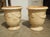 Pair of Small, Cream Colored Terra Cotta Pots From Anduze, France For Sale - Image 14 of 18
