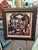 Terrific Abstract Painting by Peter Robert Keil. The painting depicts a portrait over a still life scene and is framed....