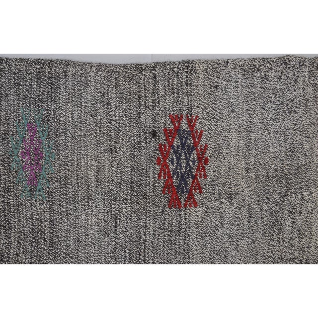 Organic Vintage Home Liivng Kilim Rug For Sale - Image 4 of 10