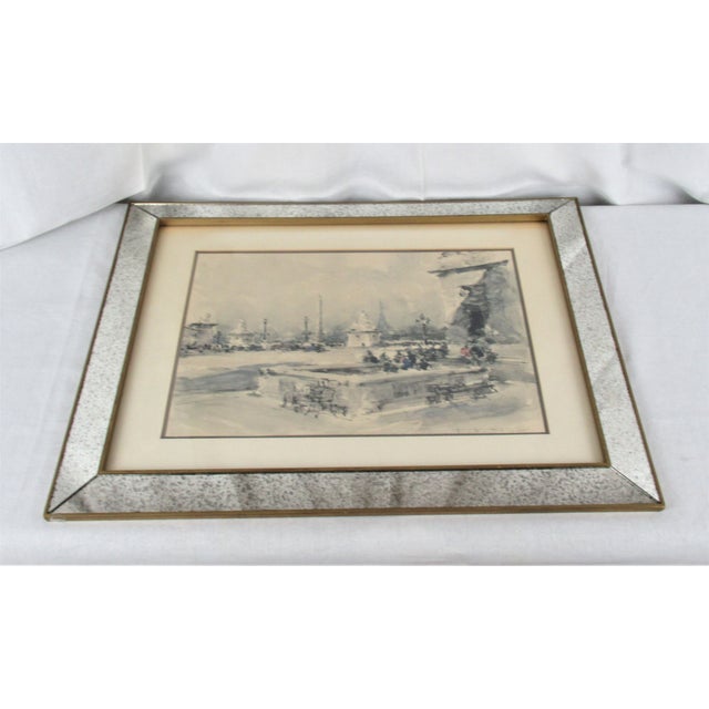 1960s Vintage Mid-Century Spotted Mirror Frames With Italian Prints - a Pair For Sale - Image 5 of 11