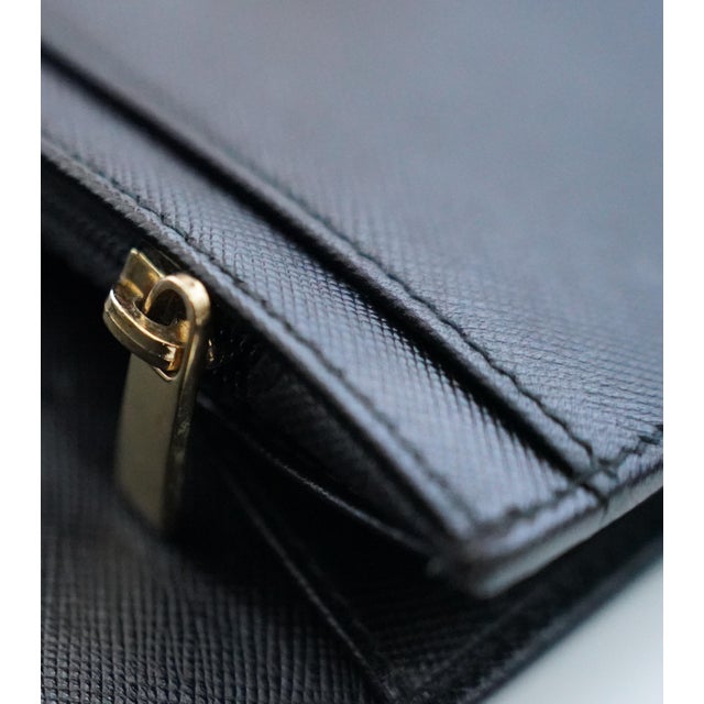 Salvatore Ferragamo Gancini Icona Black Leather Continental Wallet For Sale - Image 10 of 10