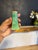Green 1930s Pickard China Green and Gold Salt & Pepper Shakers, Set of 2 For Sale - Image 8 of 12