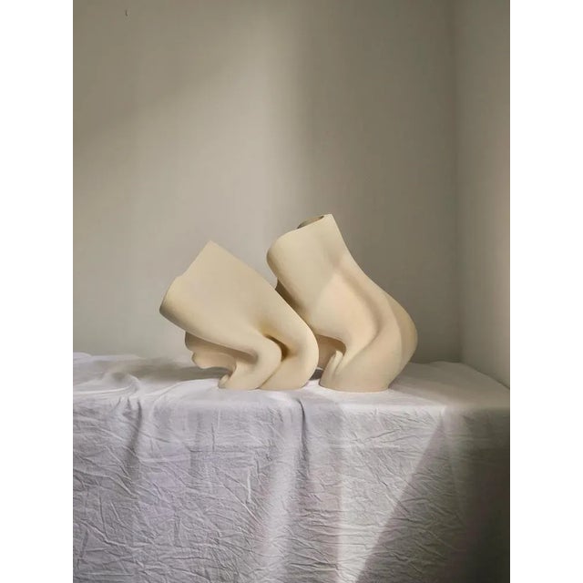 Ceramic Ceramic the Wind of Change Sculpture in Stoneware Clay by Aleksandra Krasnopolska For Sale - Image 7 of 10