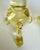 Pair of Depression Era Heisey Empress Sahara Yellow Glass Dolphin-Toe Candlesticks For Sale - Image 9 of 11