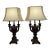 Vintage Neoclassical Bronze and Gold Candelabra Urn Table Lamps - A Pair For Sale