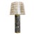 1980s Marble Column Table Lamp With Capiz Shell Grid Shade For Sale