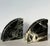 1970s Modernist Demi-Lune Black Marble Stone Bookends - A Set For Sale - Image 4 of 11