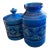 Aldo Londi for Bitossi Candy Jar With Top, and Cylindrical Vase From the ‘Liberte’ Collezione. For Sale