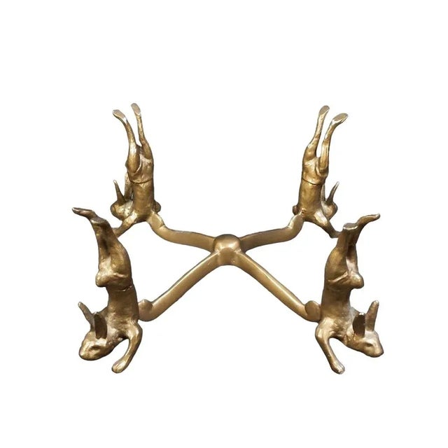 1970s 80s Contemporary Ceramic Vase on Aluminum Stand For Sale - Image 5 of 6