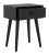Modern One Drawer Side Table in Black For Sale - Image 3 of 8