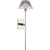 Waterford for Visual Comfort Signature Blaze 19" Tail Sconce in Polished Nickel with Clear Crystal For Sale