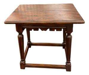 Theodore Alexander Castle Bromwich Collection Antiqued Wood Joynt Stool