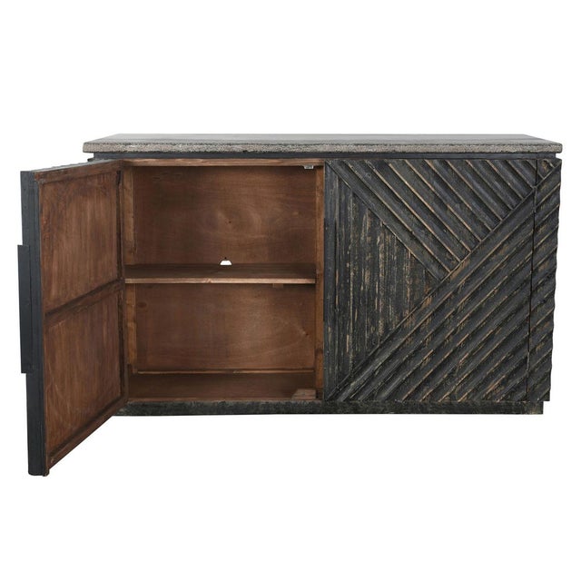 Blackwood Geometric Stone Top Sideboard For Sale - Image 11 of 12