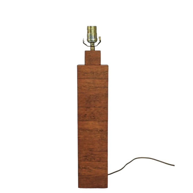 Mid-Century Modern Block Form Table Lamp For Sale - Image 4 of 7