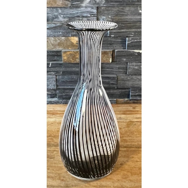 Dino Martens Mezza Filigran Aureliano Toso Murano Black