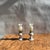 20th Century Victorian-Style Miniature Milk Glass Oil Lamps- A Pair For Sale - Image 10 of 11