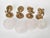 1950s Spanish Empire Cast Brass Dragon Sconces With Scavo Glass Globes - A Set of 4 For Sale - Image 6 of 11