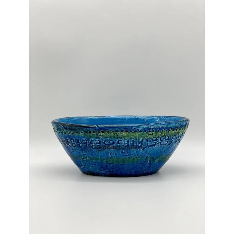 Rimini Blu Bowl by Aldo Landi for Bitossi, Italy, 1960s | Chairish