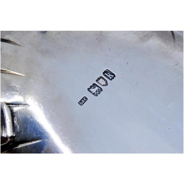 Silver Tray with Raised Bottom, Engravings and Surrounding Frieze with Scrolls, in Very Good conditions. Designed 1890 to...