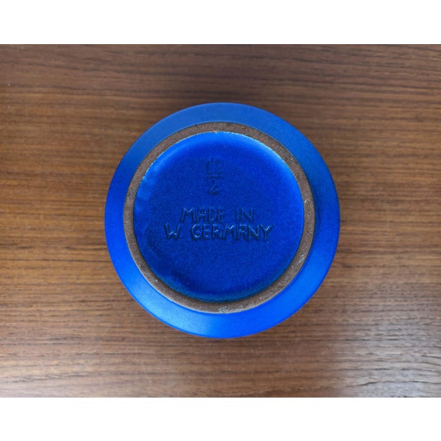 Mid-Century Modern Bright Blue Planter from Marei Majolikafabrik, 1960s For Sale - Image 14 of 16