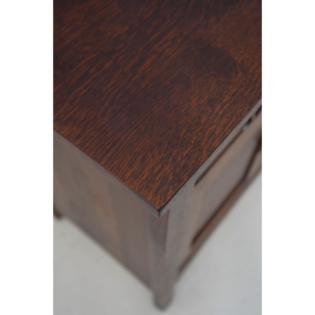 Stickley Stickley Mission Oak 1 Drawer Console Server Cabinet For Sale - Image 4 of 18