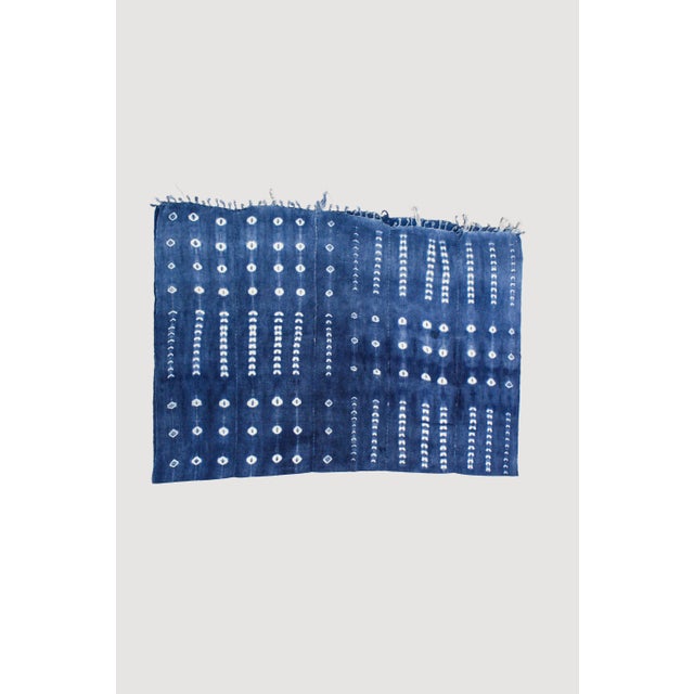 The indigo colour is obtained from plant sources (Indigofera plant and the indigo vine). The dried balls of crushed leaves...