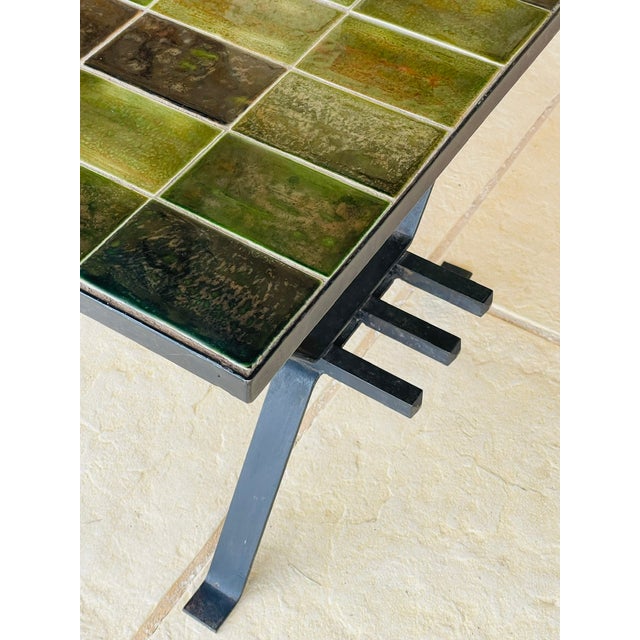 Mid-Century Ceramic Tiles Coffee Table with Magazine Rack, 1970s For Sale - Image 4 of 18
