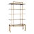 Villa & House Anton Etagere - Gold Leaf With Mirrored Shelves 88"h For Sale