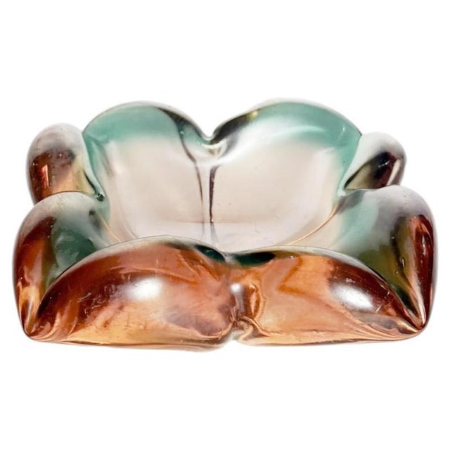 Flower-Shaped Colored Glass Ashtray, Italy, 1960s For Sale - Image 12 of 12