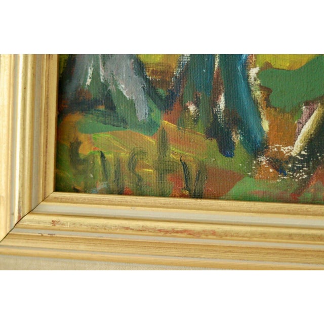 Gustav, Through the Trees, 1960s, Oil on Canvas, Framed For Sale - Image 4 of 10