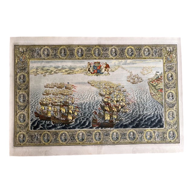 John Pine, Spanish Armada VIII, 1739, Engraving For Sale