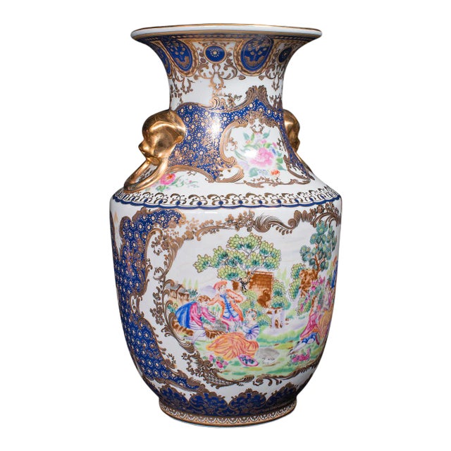 1940s Vintage Art Deco Ceramic Italian Decorative Vase For Sale