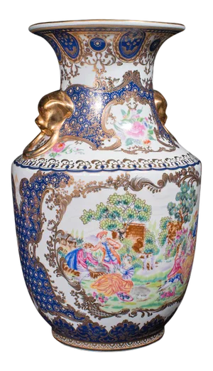 1940s Vintage Art Deco Ceramic Italian Decorative Vase