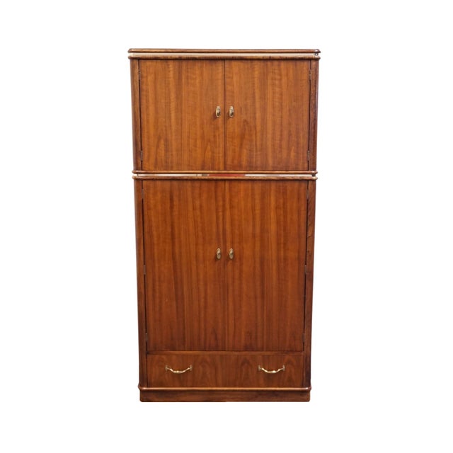 Mid-Century Modern Thomasville Furniture Agenda Collection Solid Walnut MCM Mid Century Modern 40" Armoire 23411-340 For Sale - Image 3 of 14