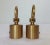 C.1990's German Blome' (Manufacturer) Custom "To the Trade" Brushed Brass Finial Ends - a Pair For Sale - Image 4 of 6
