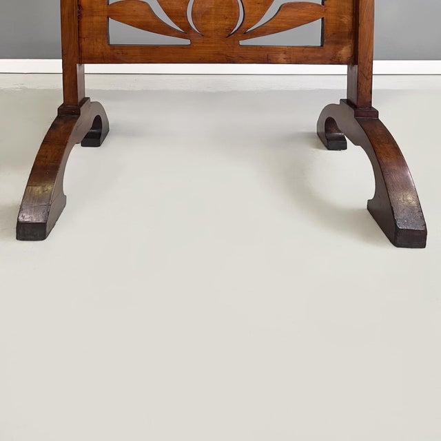 Italian Coffee Table in Wood and Brass, 1900s For Sale - Image 12 of 14