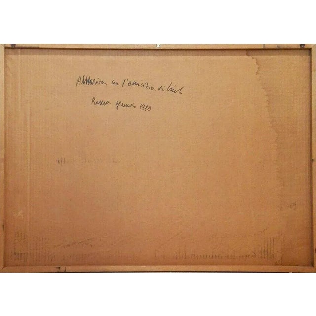 Contemporary Composition - Original Mixed Media on Paper by Guido Strazza - 1979 1979 For Sale - Image 3 of 4