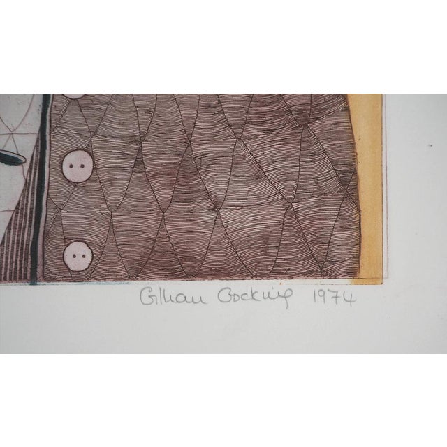 Gillian gocking Pocket-fuls, 1974 Original aquatint print Signed in pencil by the artist On BFK Rives vellum, 50 x 65 cm...