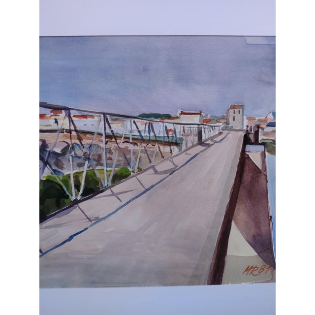 Michel Roubille, L'Île d'Yeu, 1981, Watercolor For Sale - Image 3 of 6