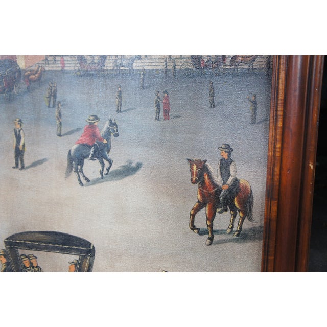 2 Theodore Alexander European Plaza Cityscape Paintings on Panel Framed 74" For Sale - Image 10 of 12