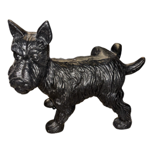 Mid 20th Century Cast Iron Scottish Terrier ("Scottie") Dog Doorstop and Bookend