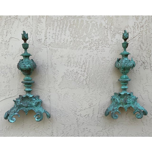 Metal One-of-a-Kind Ornate Bronze Wall Sculptures – Antique Architectural Salvage For Sale - Image 7 of 15