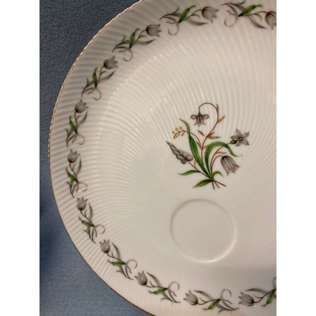 1940s Lisa by Hara Luncheon Plate and Cup 8-Piece Set For Sale - Image 17 of 18